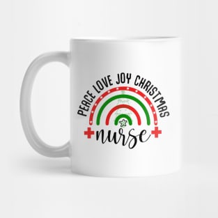 Peace love joy christmas nurse Mug